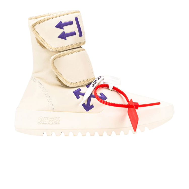 Off-White Wmns Moto Wrap Sneakers 'Beige Purple' — Beige/Purple