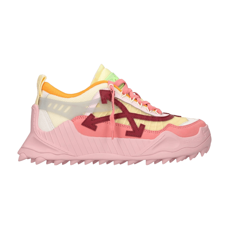 Off-White Wmns ODSY-1000 'Pink Yellow Burgundy' — Pink/Yellow/Burgundy