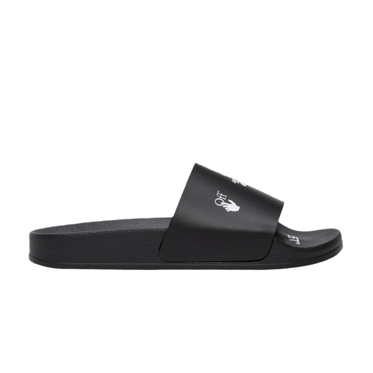 Off-White Wmns Pool Sliders 'Black' — Black/White