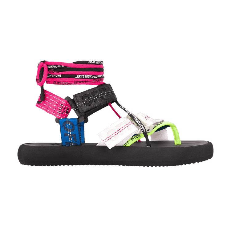 Off-White Wmns Multistrap Micro Sandal 'Black Multi' — Black/Multi-Color/Multi-Color