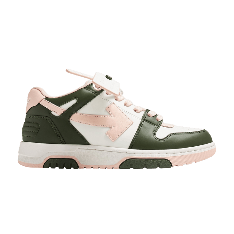 Off-White Wmns Out of Office 'Green Pink' — White/Green/Pink