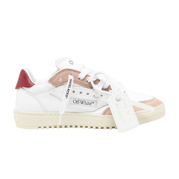 Off-White Wmns 5.0 Low 'White Blush Pink Brick Red' — White/Blush Pink/Brick Red