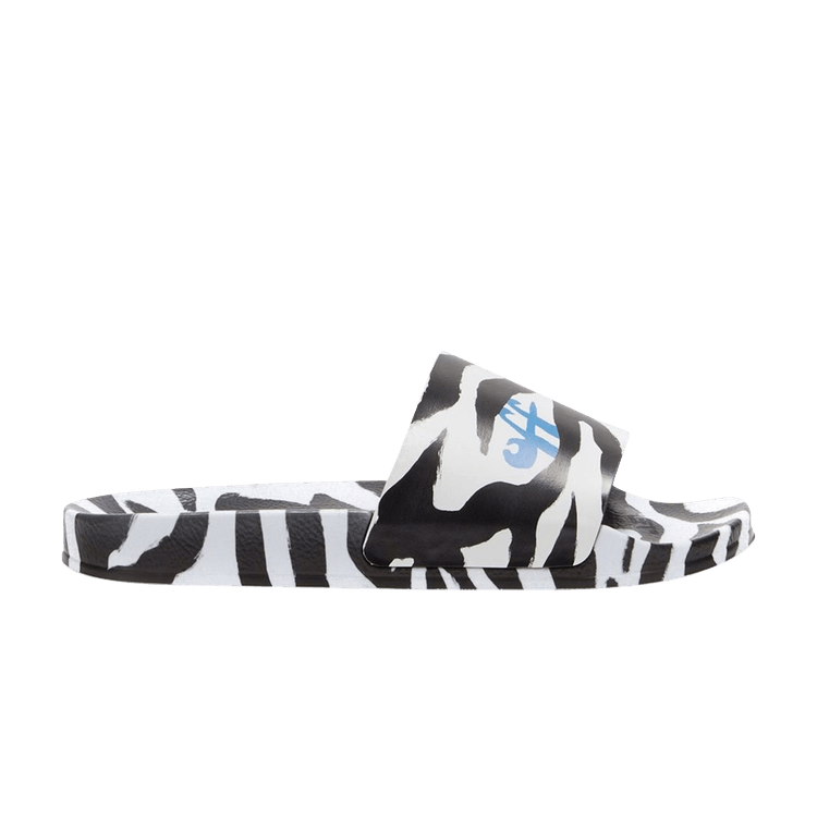 Off-White Wmns Pool Sliders 'Zebra' — White/Black