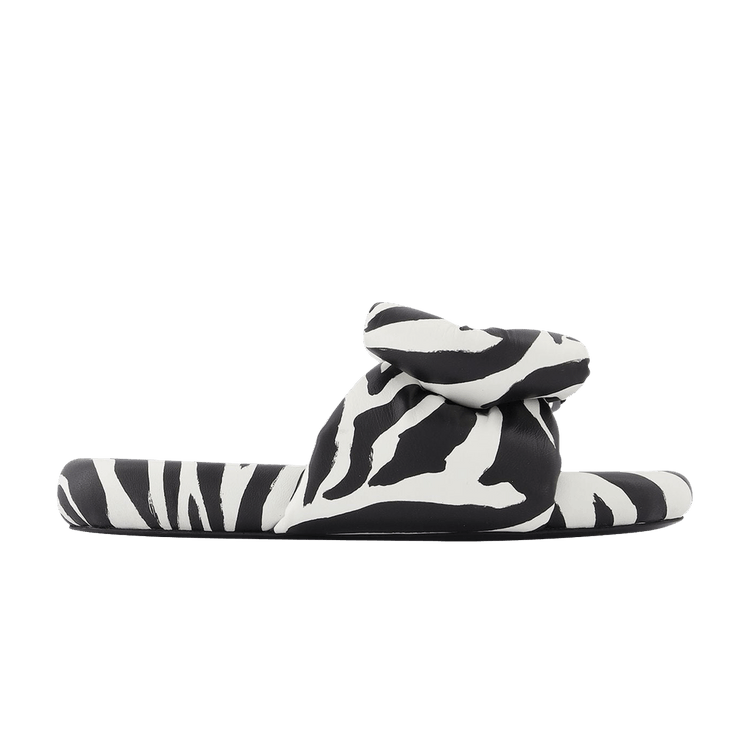 Off-White Wmns Padded Bow Sandal 'Zebra' — White/Black