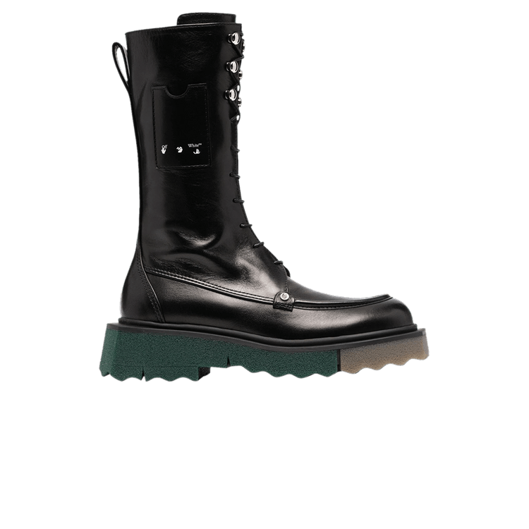 Off-White Wmns Sponge Combat Boot 'Black' — Black/Black
