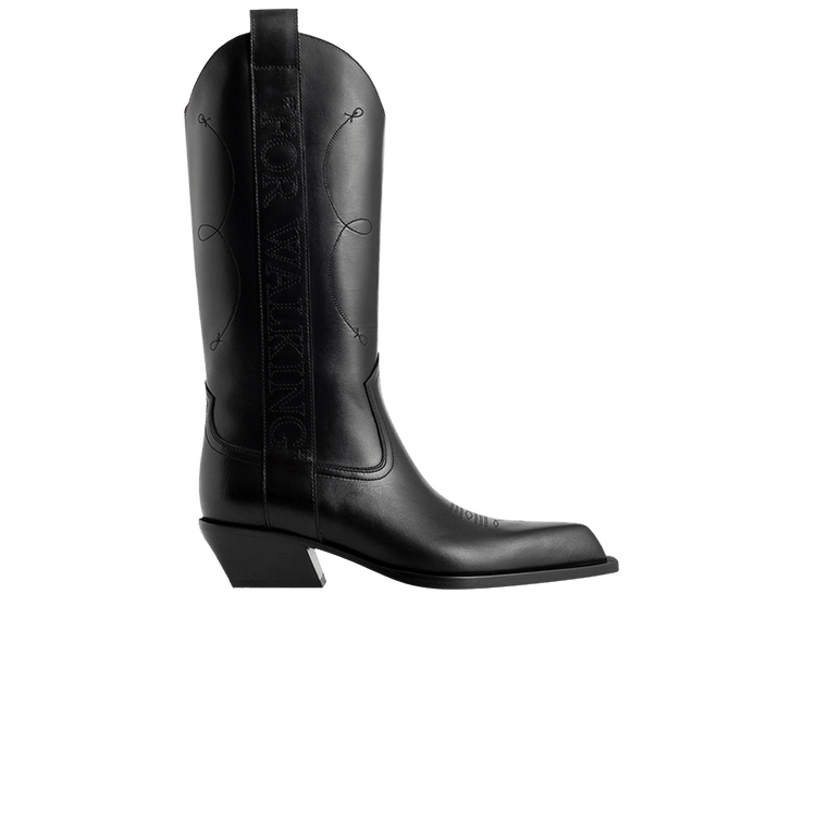 Off-White Wmns Texan Boot 'For Walking - Black' — Black/Black