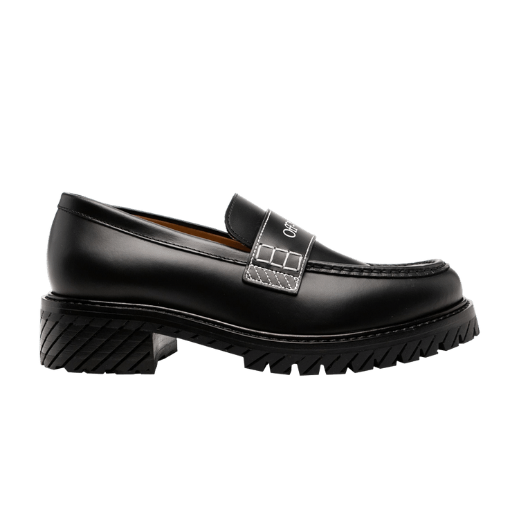 Off-White Wmns Combat Loafer 'Black' — Black/White