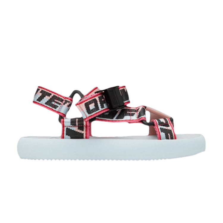 Off-White Wmns Trek Logo Strap Sandal 'Dusky Blue Pink' — Dusky Blue/Pink/Black