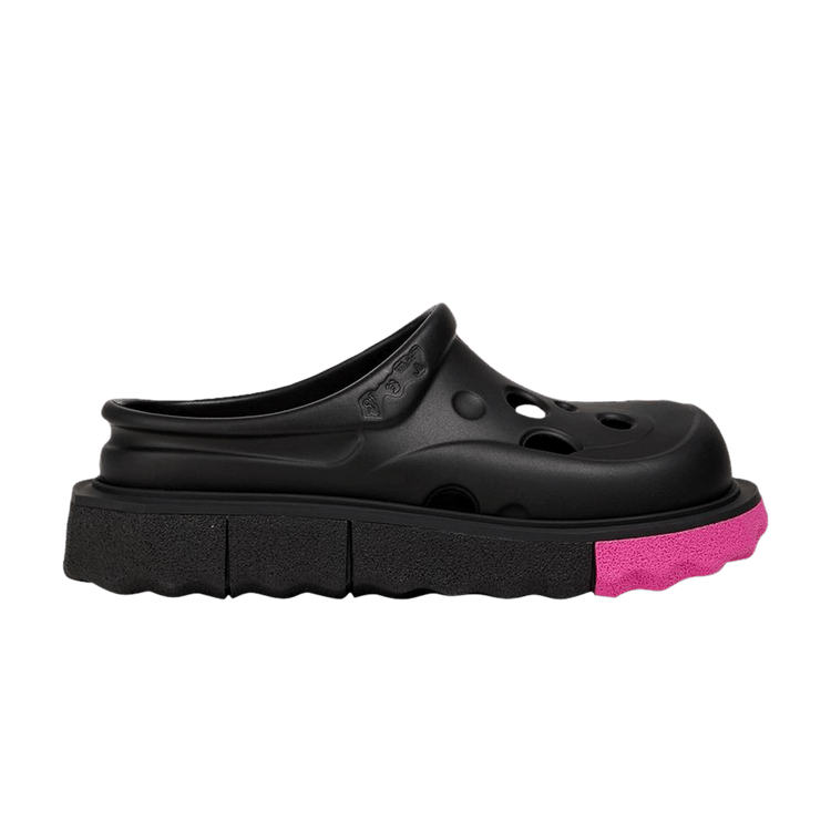 Off-White Wmns Sponge Meteor Clog 'Black Fuchsia' — Black/Fuchsia
