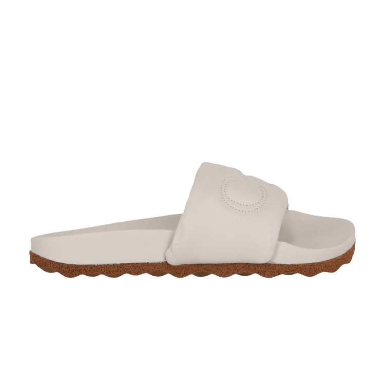 Off-White Wmns Bookish Leather Sponge Sliders 'Beige Brown' — Beige