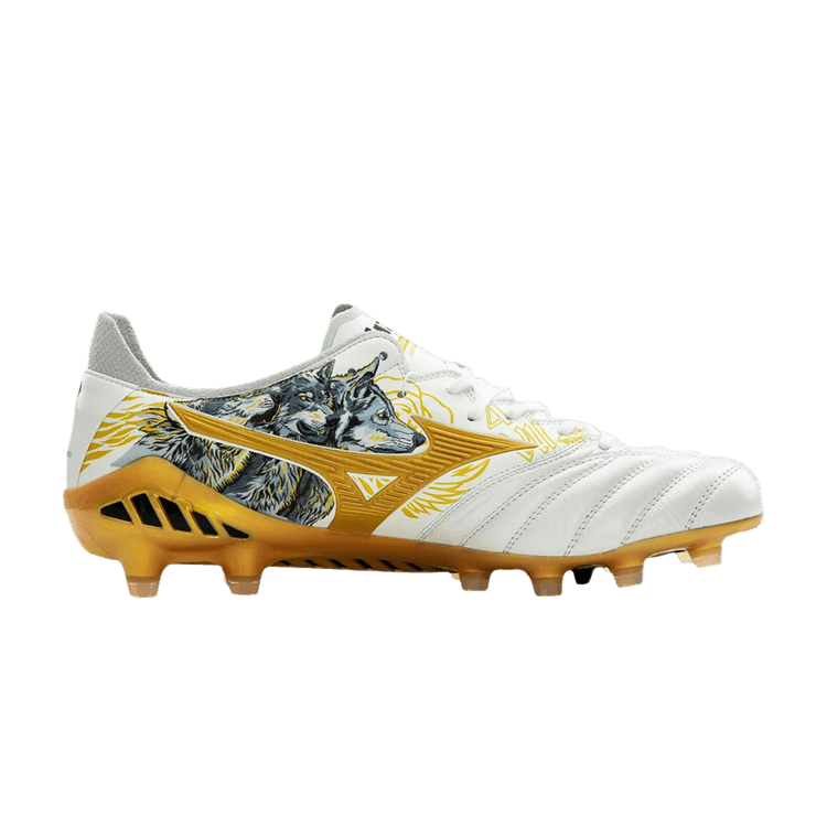 Sergio Ramos x Mizuno Morelia Neo 3 SR4 Japan 'Lion and Wolves' — White/Champion Gold