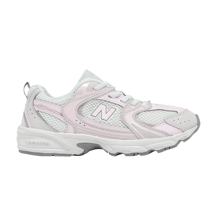 New Balance 530 Little Kid Wide 'White Pink' — White/Pink