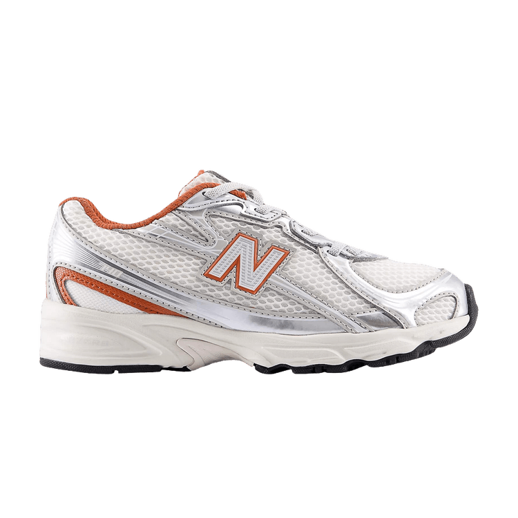 New Balance 740 Bungee Lace Little Kid 'Silver Metallic' — SILVER METALLIC / CINNAMON