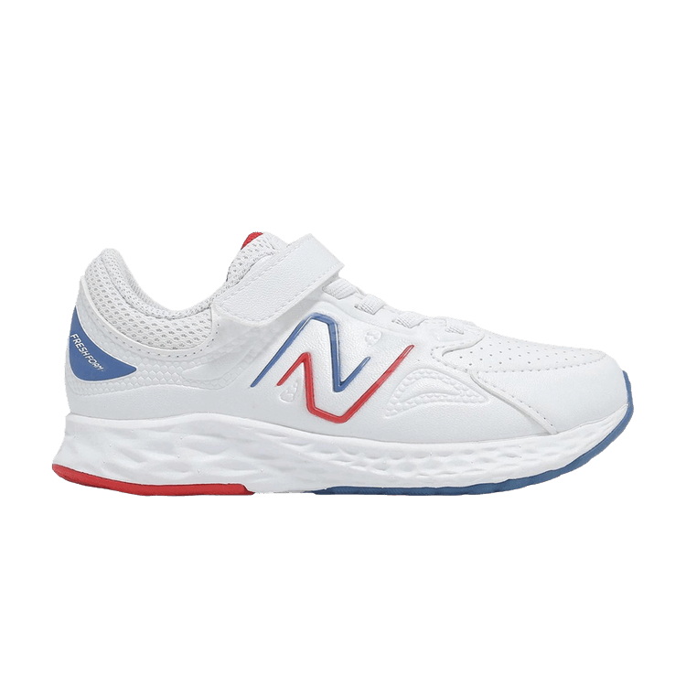 New Balance Fresh Foam 76T V1 Little Kid Wide 'White Blue' — White/Blue