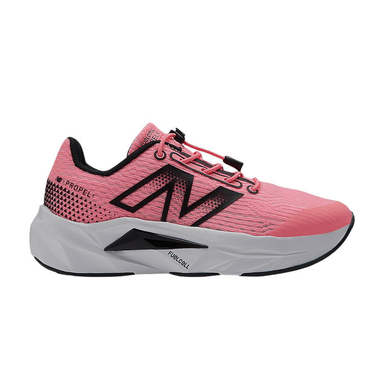 New Balance FuelCell Propel v5 Bungee Lace Little Kid 'Ultra Pink Black' — Ultra Pink/Black