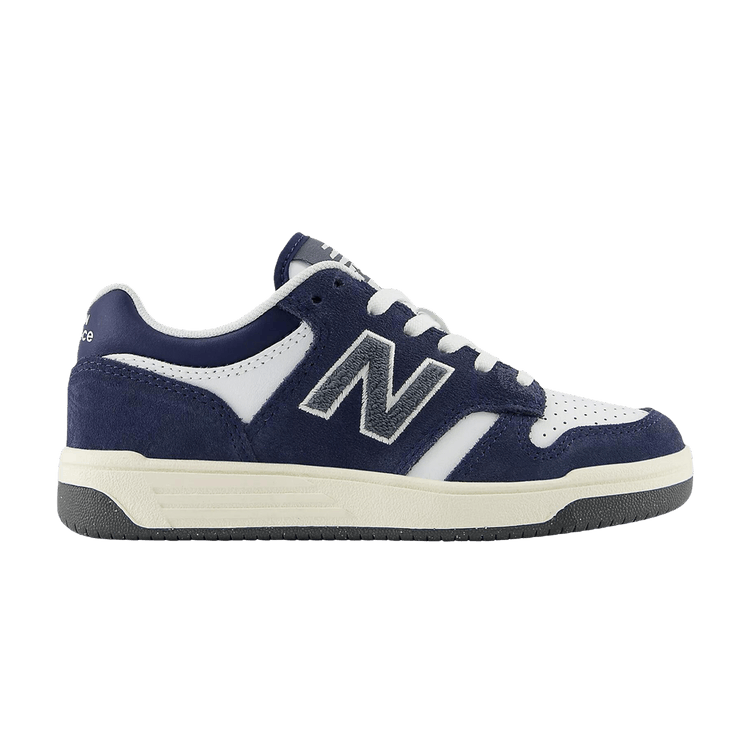 New Balance B480 Lace Little Kid 'White Navy' — NB 103 WHITE / NB NAVY