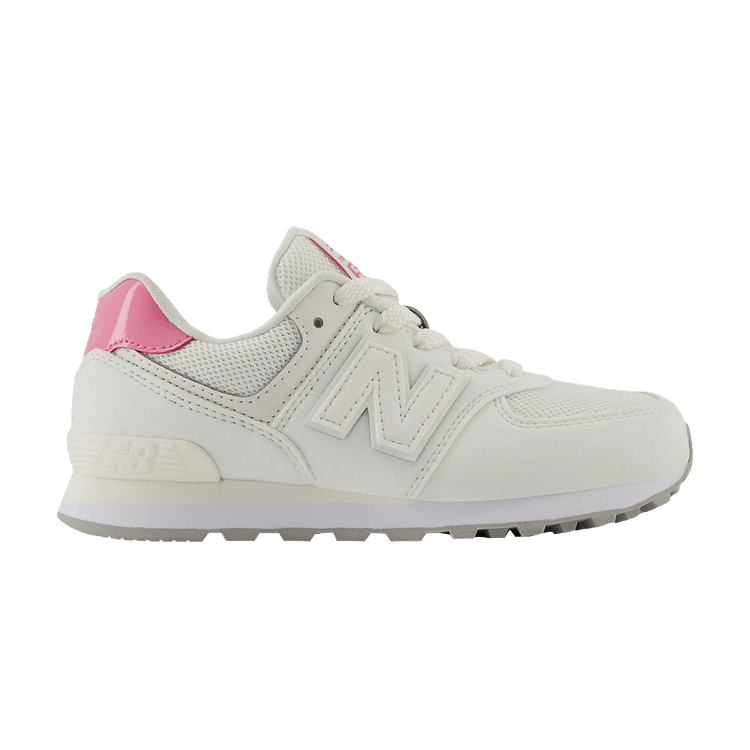 New Balance 574 Little Kid 'Sea Salt Real Pink' — Sea Salt/Real Pink