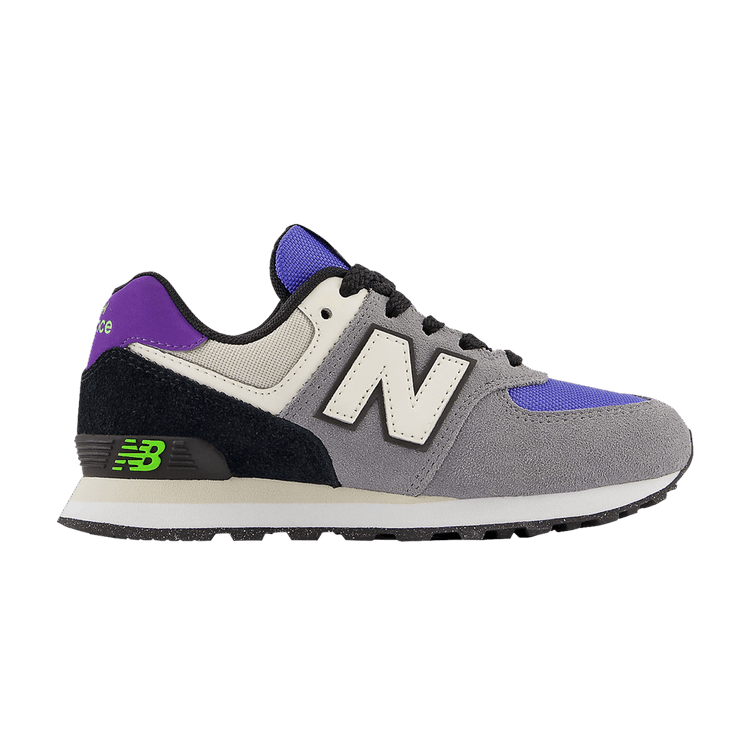 New Balance 574 Little Kid 'Gunmetal Aura' — Gunmetal/Aura