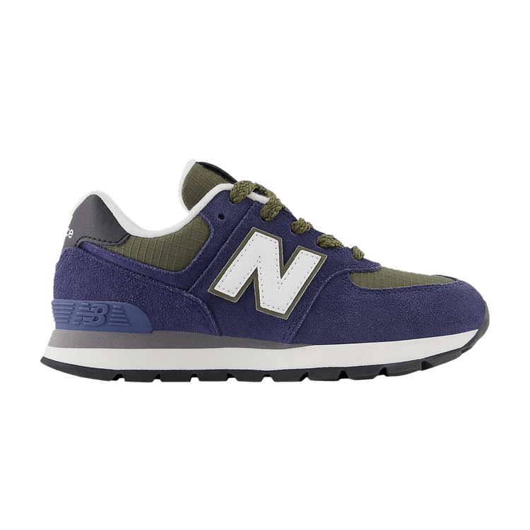 New Balance 574 Little Kid 'Team Navy Dark Moss' — Team Navy/Dark Moss