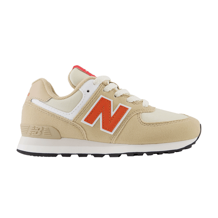 New Balance 574 Little Kid Wide 'Incense Poppy' — Incense/Poppy