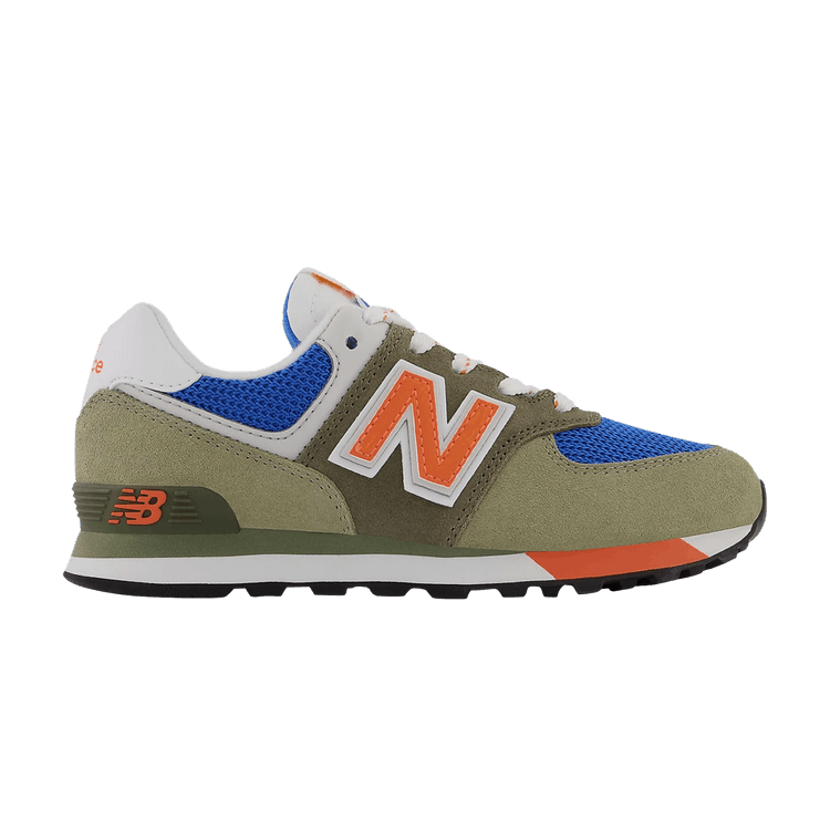 New Balance 574 Little Kid 'True Camo Vibrant Orange' — True Camo/Vibrant Orange