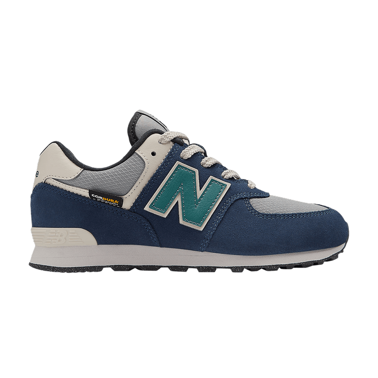 New Balance 574 Little Kid 'Cordura Pack - Navy Slate Grey' — Navy/Slate Grey