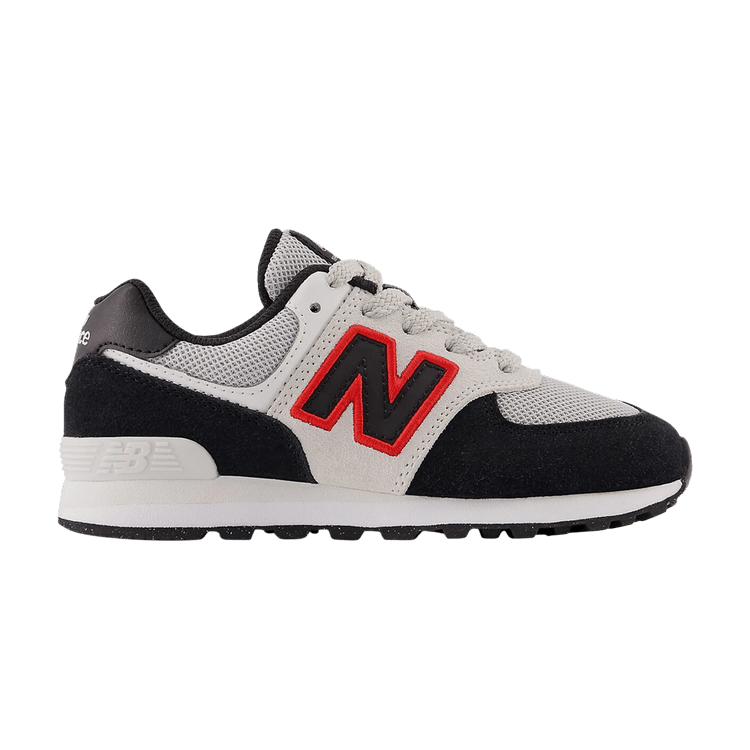 New Balance 574 Little Kid 'Black Nimbus Cloud Red' — Black/Nimbus Cloud/True Red