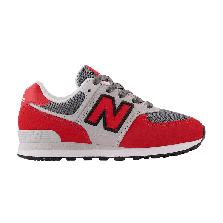 New Balance 574 Little Kid 'True Red Light Aluminum' — True Red/Light Aluminum
