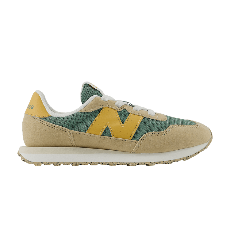 New Balance 237 Bungee Lace Little Kid Wide 'Dark Juniper Dried Apricot' — Dark Juniper/Dried Apricot