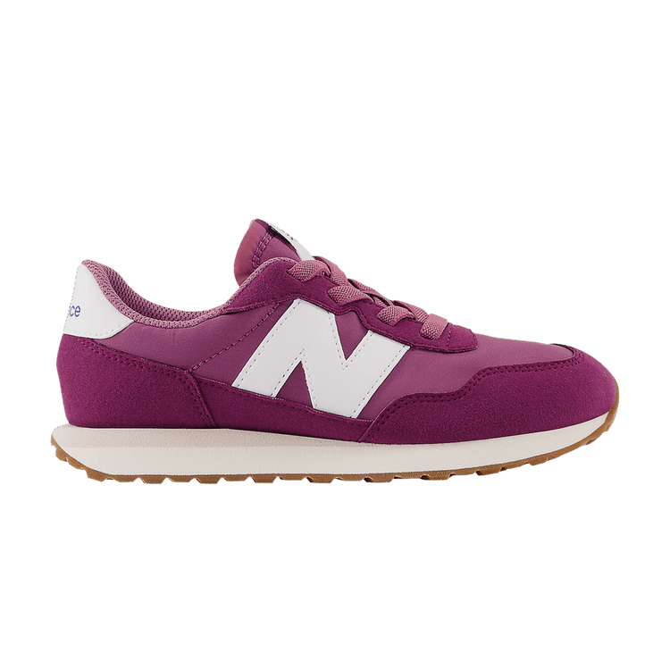 New Balance 237 Bungee Lace Little Kid Wide 'Dark Ember Gum' — Dark Ember/Raisin