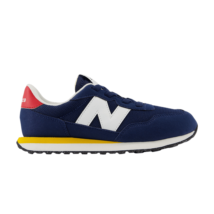 New Balance 237 Bungee Little Kid Wide 'Navy Yellow Team Red' — Navy/White/Team Red