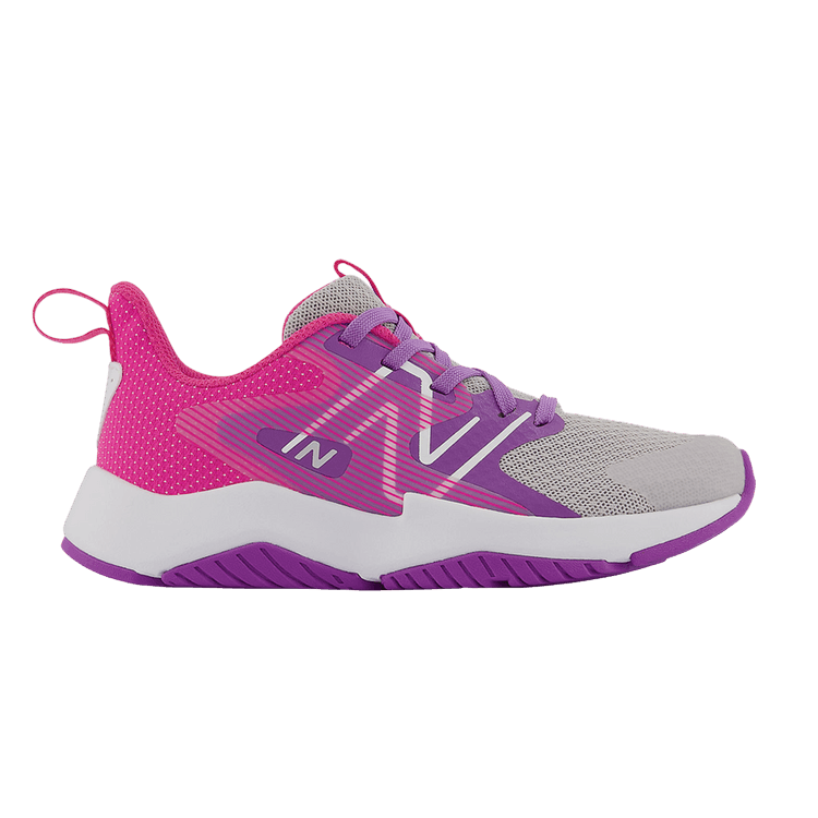 New Balance Rave Run v2 Little Kid 'Summer Fog Hi-Pink' — Summer Fog/Mystic Purple/Hi-Pink