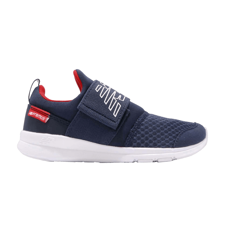 New Balance Preschool Sneaker Wide 'Navy' — Navy/Red