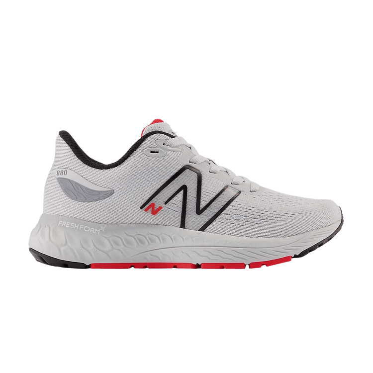 New Balance Fresh Foam X 880v12 Little Kid 'Light Aluminum True Red' — Light Aluminum/True Red