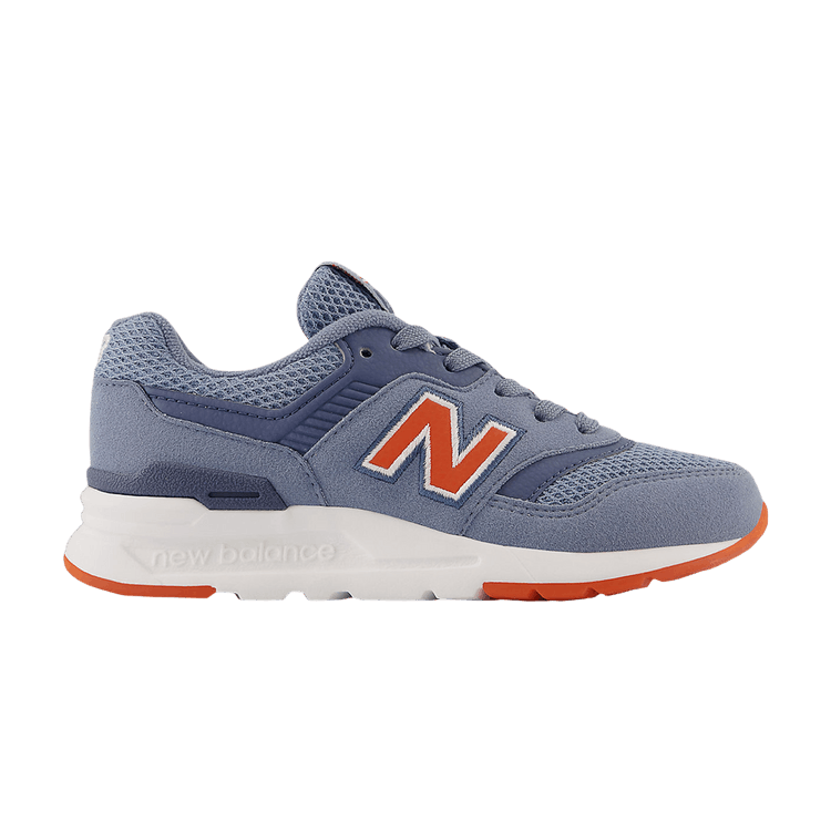 New Balance 997H Little Kid Wide 'Grey Poppy' — Grey/Poppy