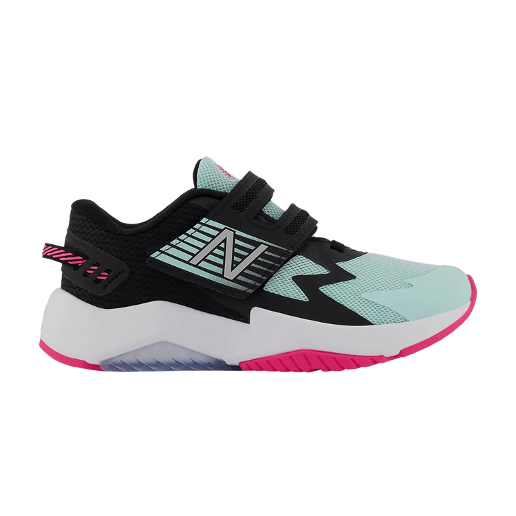 New Balance Rave Run Little Kid X-Wide 'White Mint' — White Mint/Black/Alpha Pink