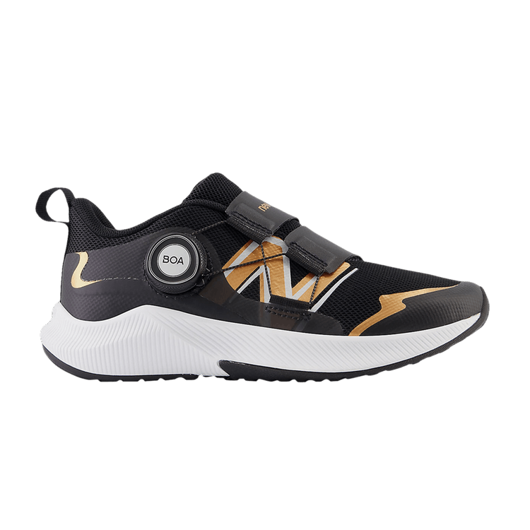 New Balance DynaSoft Reveal v4 BOA Little Kid Wide 'Black Copper' — Black/Copper Metallic/Silver Metallic