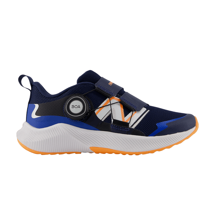 New Balance Dynasoft Reveal v4 BOA Little Kid Wide 'Navy Hot Mango' — Navy/Hot Mango