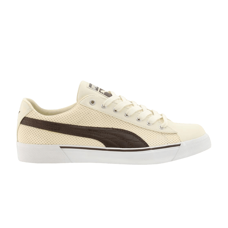 Puma Benny PL Reptile — Whisper White / Coffee Bean