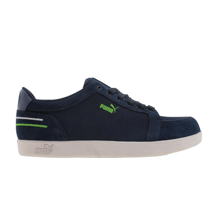 Puma Triple Double Low — New Navy / Lime Punch / White