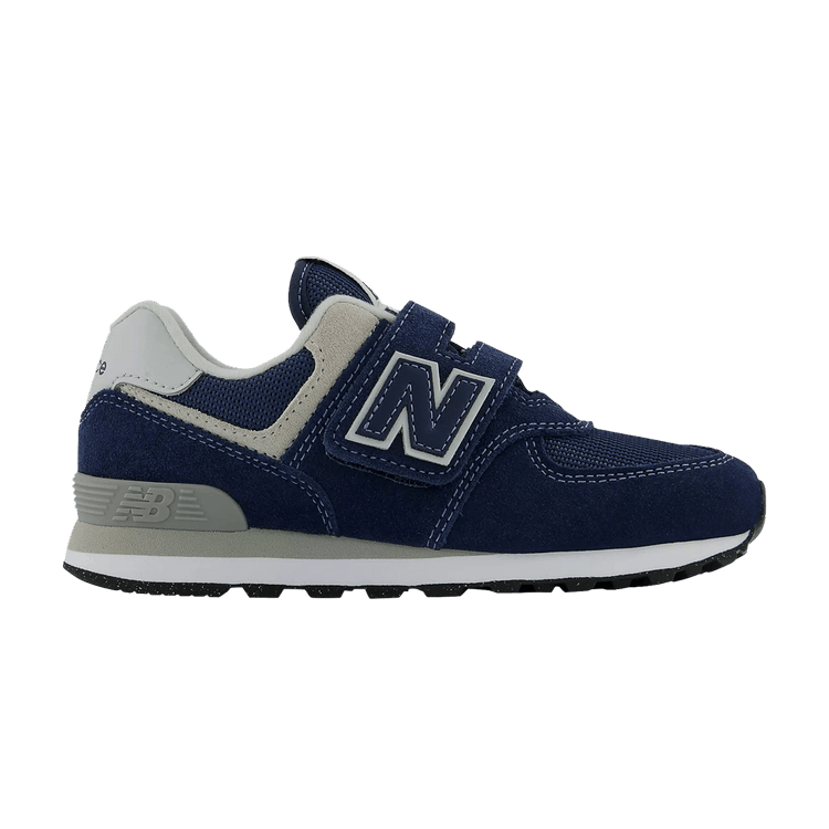 New Balance 574 Hook and Loop Little Kid Wide 'Core Pack - Navy' — Navy/White