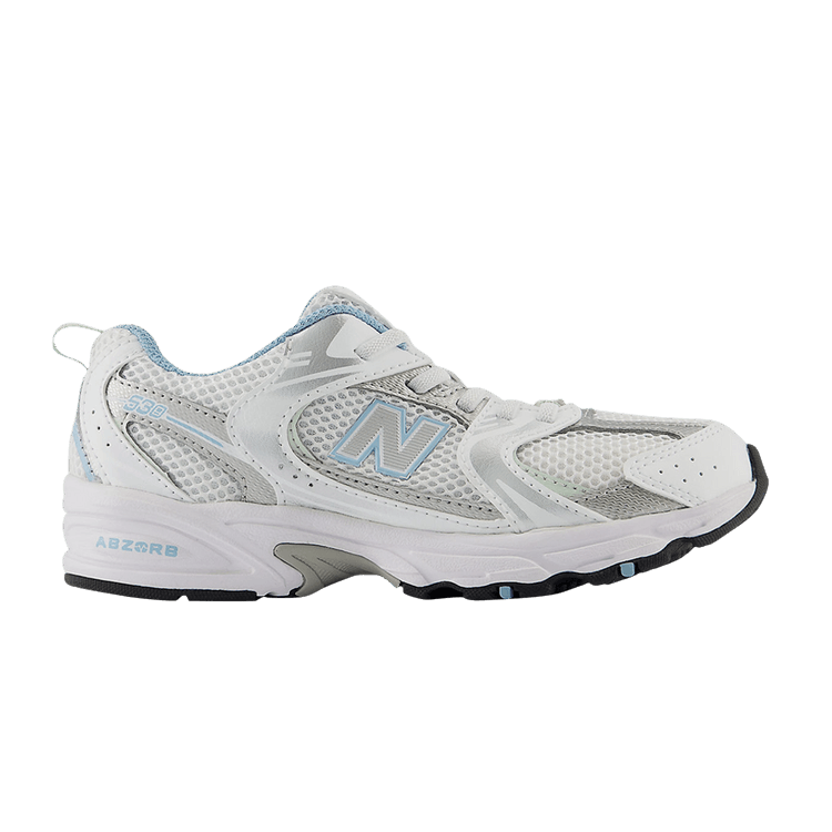 New Balance 530 Bungee Little Kid 'White Chrome Blue' — White/Chrome Blue
