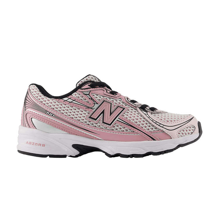 New Balance 740v2 Little Kid 'Washed Burgundy Pink Taffy' — Washed Burgundy/Pink Taffy/Black/Sea Salt