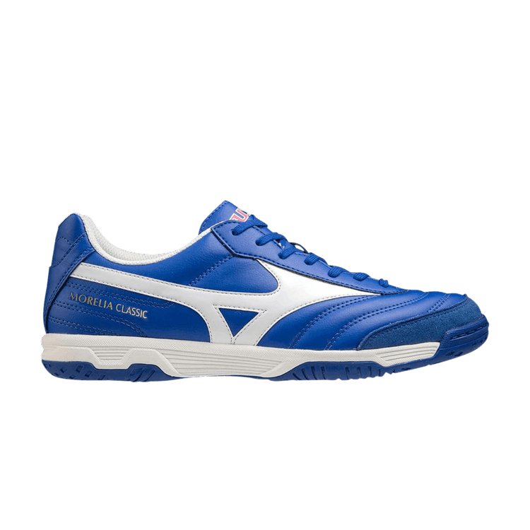 Mizuno Morelia Sala Classic IN 'Electric Blue' — Electric Blue/White