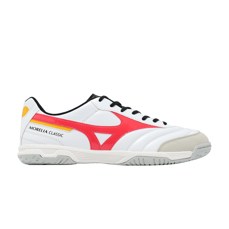 Mizuno Morelia Sala Classic IN 'White Radiant Red' — White/Radiant Red/Citrus