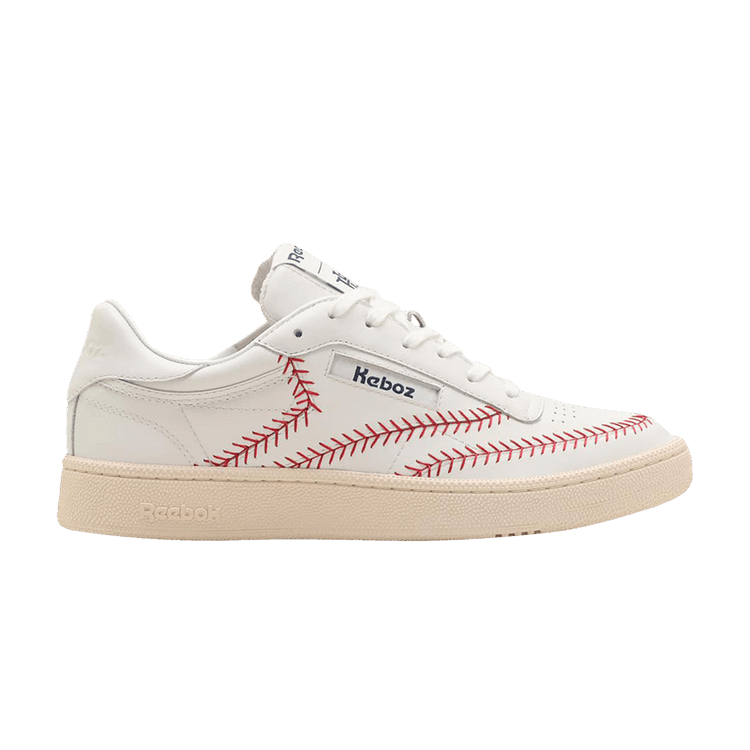atmos x Keboz x Reebok Club C 85 'Vintage Baseball' — White/Red/Chalk