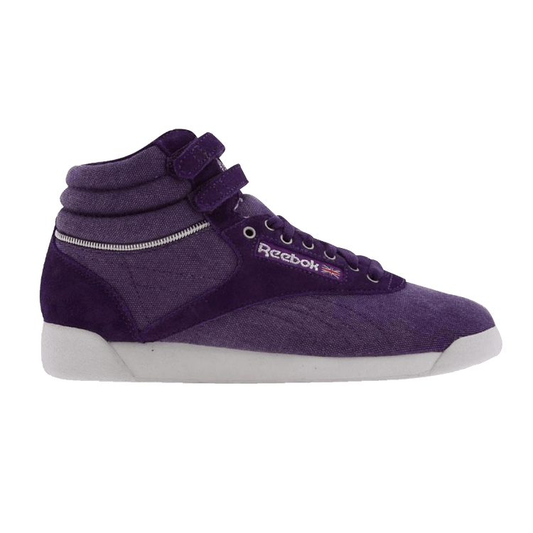 Reebok Wmns Freestyle High 'Acid Wash' — Purple Emperor / White / Silver