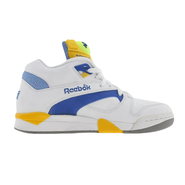 Reebok Court Victory Pump UNI — White / Ion Blue / Yellow Jet
