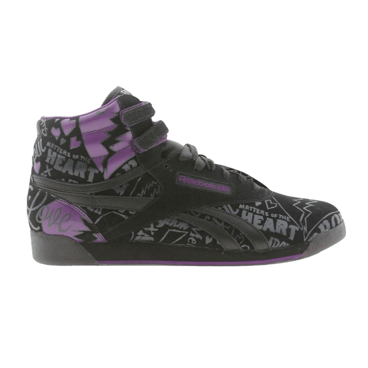 Alicia Keys x Reebok Wmns Freestyle High AK — Black / Gravel / Black Plum