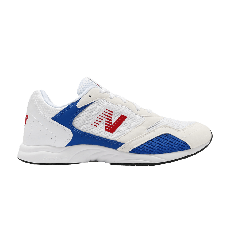 New Balance RC205 'White Red Blue' — White/Cobalt Blue.